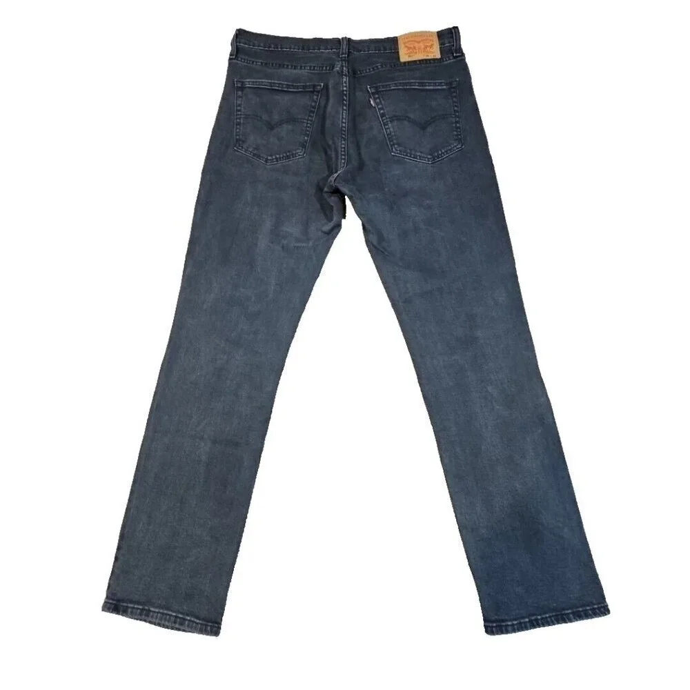 Levi's Jeans Men's W36 L32 Dark Slate‎ Blue Tapered Leg Stretch PC9-04511-5654